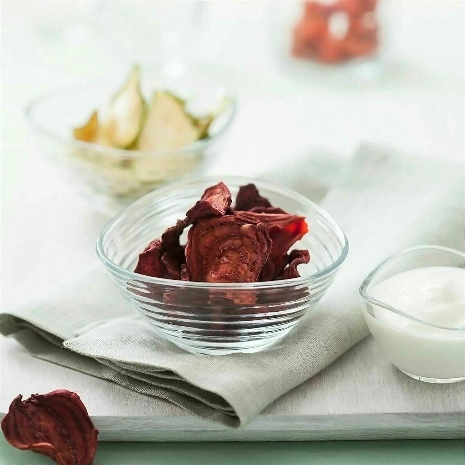 Glass Ramekin 7cm - Set of 6 Sauce Pots Ceramic Cups Condiment Dip Serving Bowl - Image 3