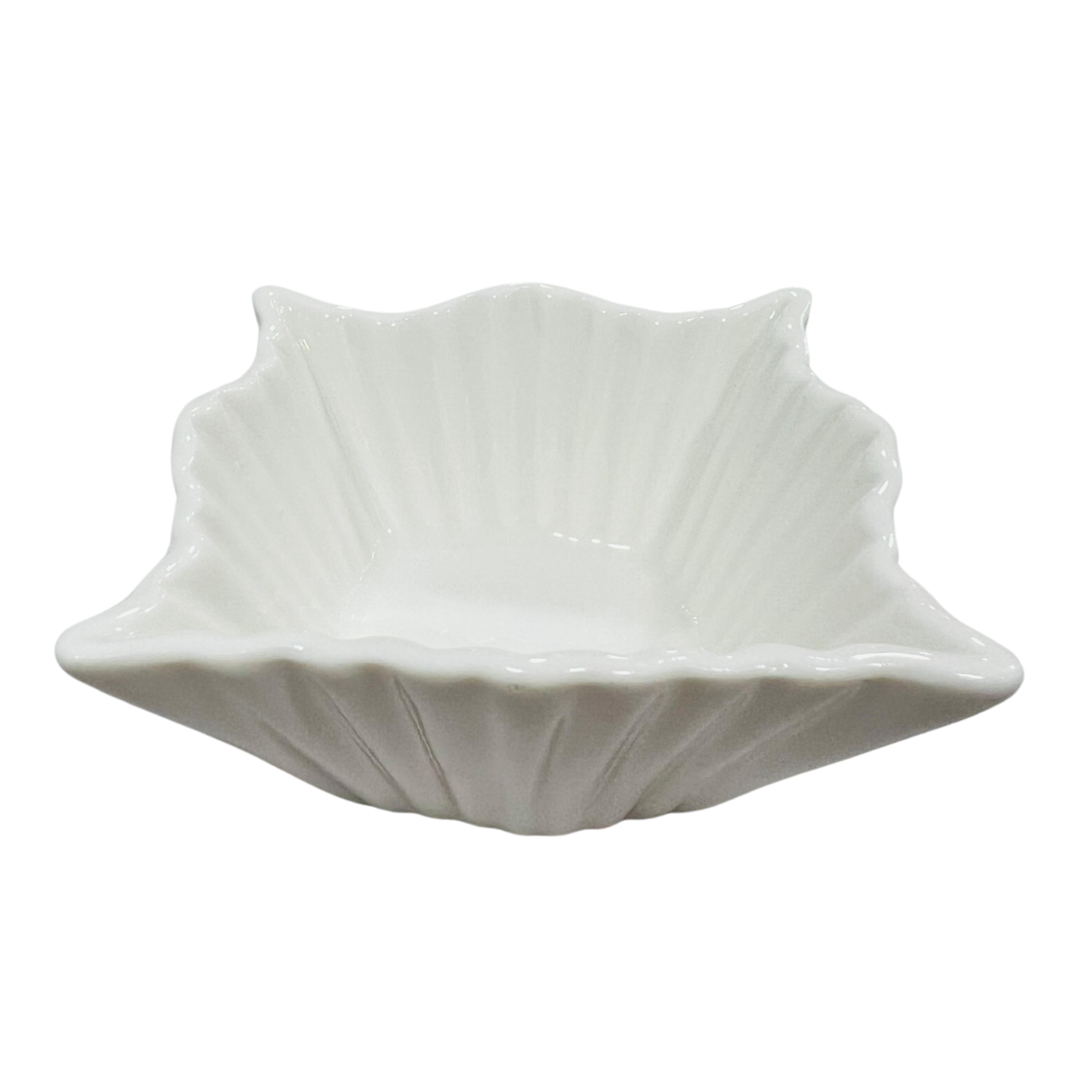 Set Of 3 White Porcelain Dishes with Bamboo Serving Board - Square Dishes - Image 4