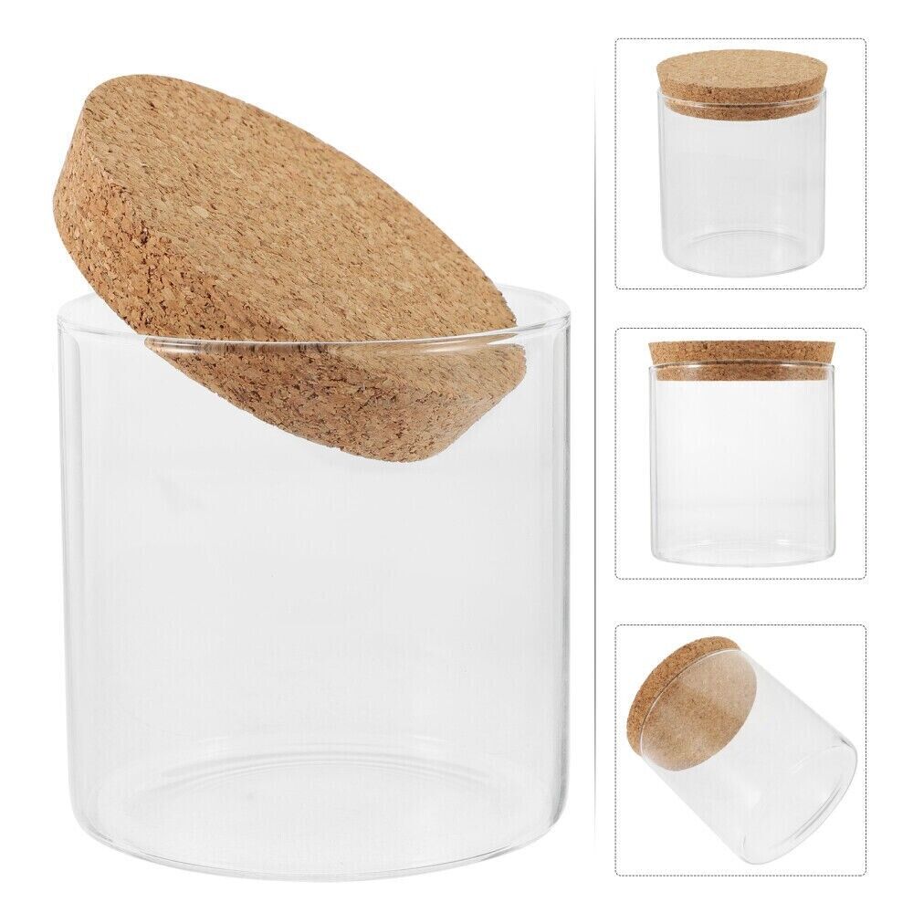Glass Cookie Jars with Lid Storage Jars Coffee Tea Spice Jar Food Storage 400ML - Image 2