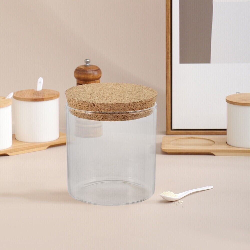 Glass Cookie Jars with Lid Storage Jars Coffee Tea Spice Jar Food Storage 400ML - Image 3