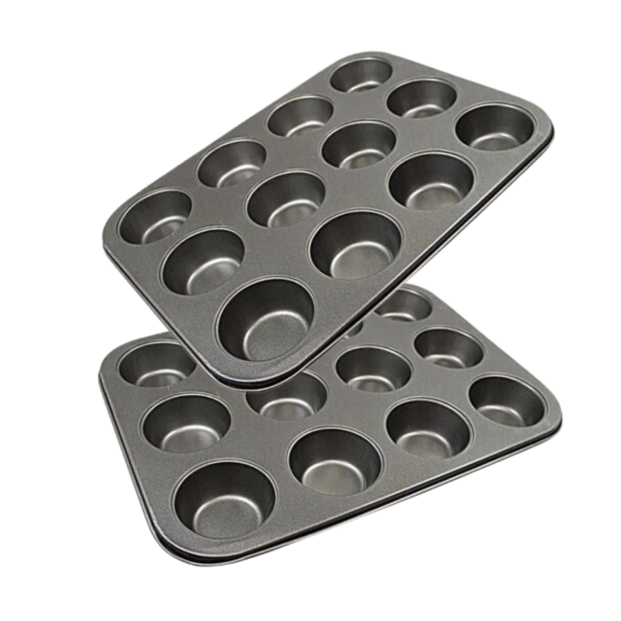 Large 24 Cup Muffin Cake Pan Baking Tray Deep Tin Fairy Cupcake Steel Bakeware