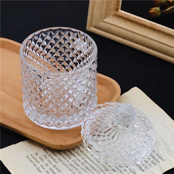 Candy Dishe With Lid,Decorative Candy Jar,Glass Storage Jar,Crystal Candy Jar - Image 4