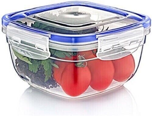 900ml Square Leakproof Food Storage Containers Clip Lock Seal With Airtight Lids - Image 6
