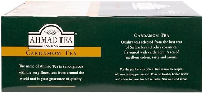 Ahmad Tea Cardamom Tea 100 x 2g Teabags Premium Quality Tea ***Free Postage*** - Image 2