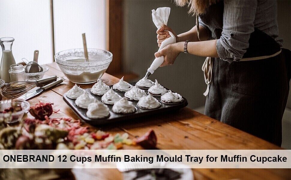 Large 24 Cup Muffin Cake Pan Baking Tray Deep Tin Fairy Cupcake Steel Bakeware - Image 3