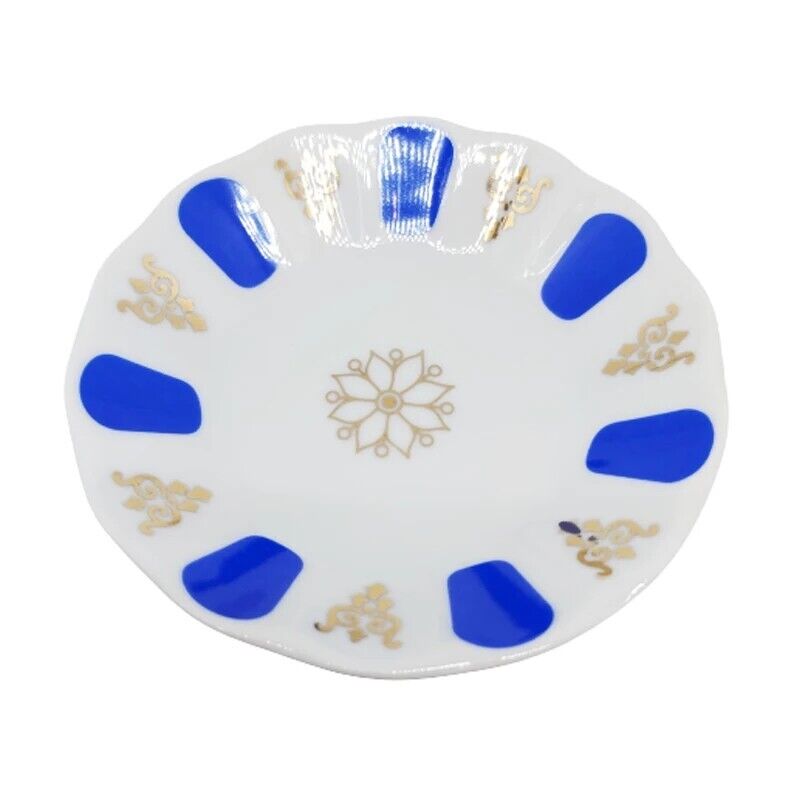 (SET OF 6) Authentic Turkish Traditional Plastic Tea Saucer 10 cm Blue - Image 4