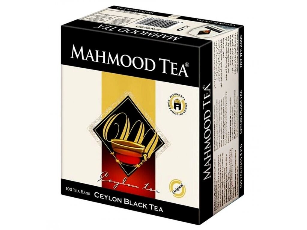 Mahmood Ceylon Black Tea Bags - 1 Box (100 Tea Bags x 2g)