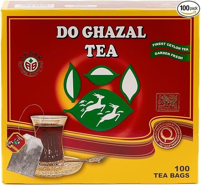 Do Ghazal Black Tea Pure Ceylon 100 Tea bags 200g